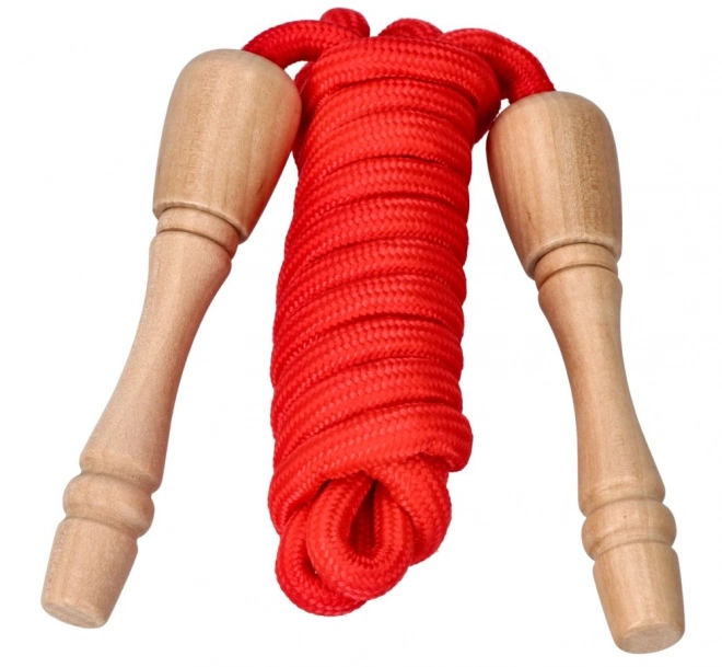 Goki corde à sauter avec poignées en bois 240 cm