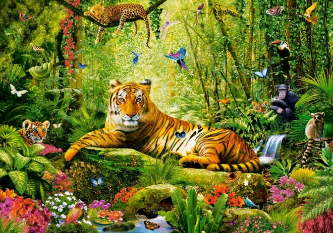 Puzzle 500 pièces Sa Majesté le Tigre