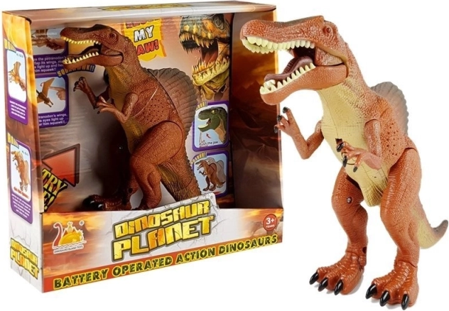 Grand dinosaure à piles Tyrannosaurus rugissant