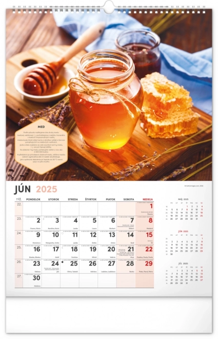 Calendrier mural NOTIQUE Apiculture 2025, 33 x 46 cm