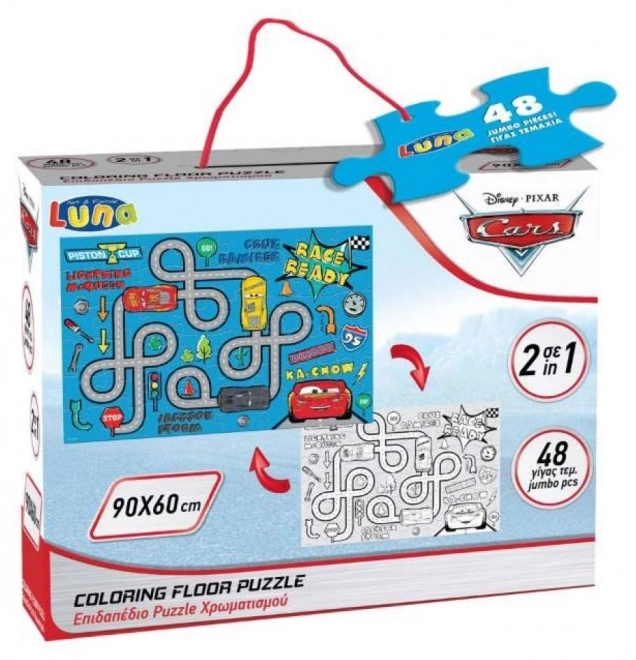 Luna puzzle double face voitures labyrinthe 48 pièces