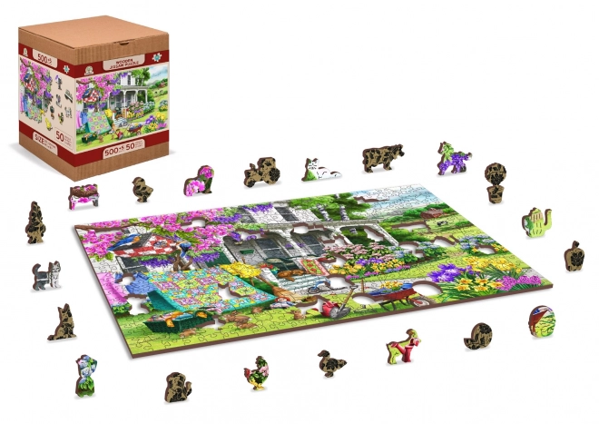 Puzzle en bois Jardin de campagne de WOODEN CITY