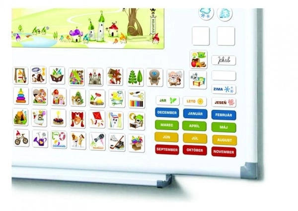 Calendrier magnétique pour enfants - École maternelle