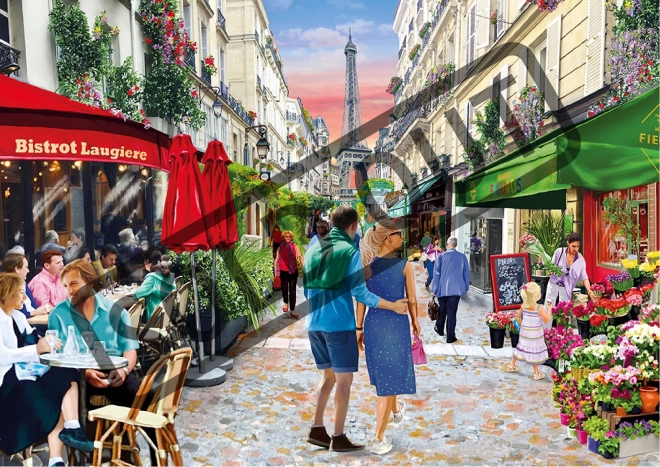Puzzle en bois de la ville Bistro parisien 2 en 1, 505 pièces EKO