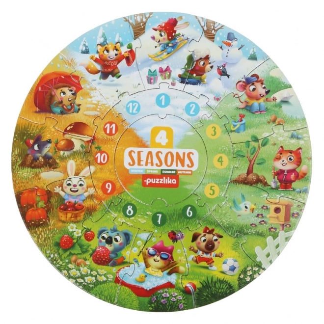 Puzzlika Quatre saisons, puzzle éducatif pour enfants