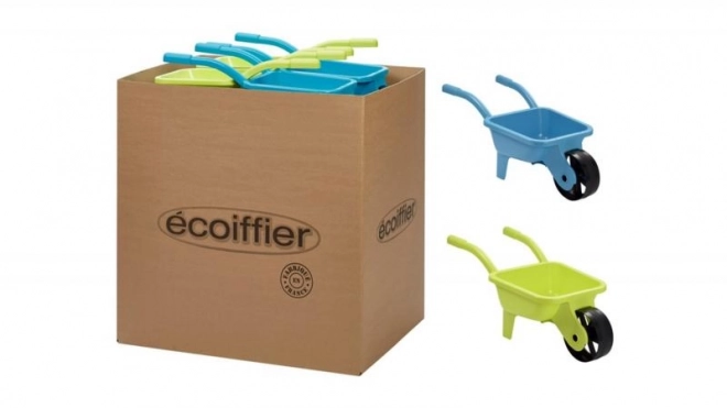 Brouette de jardin en plastique, jaune / bleu