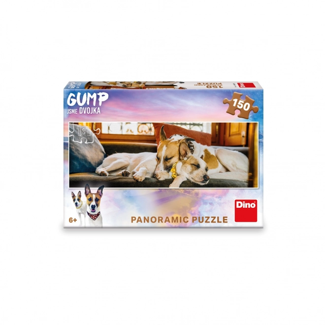Gump : Nous sommes un duo - Sur le canapé 150 pièces puzzle panoramique