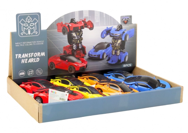 auto-robot 2v1 robot transformable en 4 couleurs