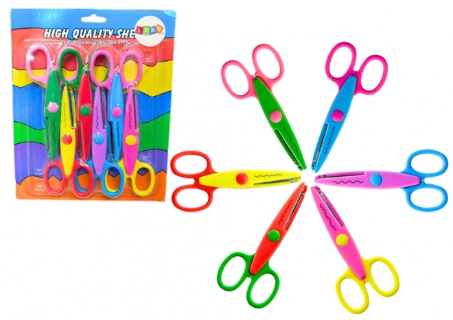 Ciseaux créatifs Motifs décoratifs colorés pour scrapbooking 6 éléments.