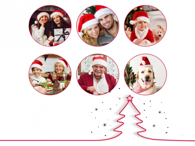 Chapeau de Père Noël avec pompon