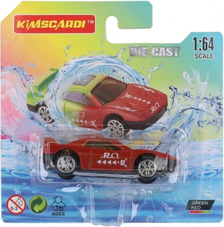 Voiture changeant de couleur roue libre 7 cm - 6 types