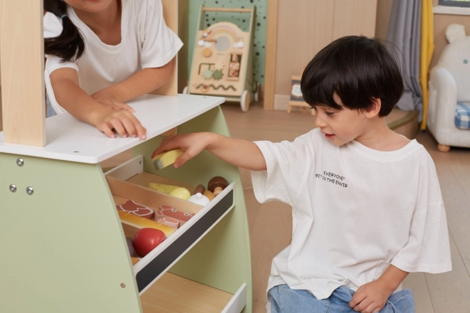 Magasin alimentaire en bois