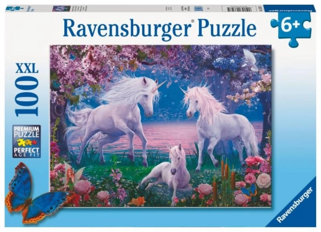 Puzzle Magnifique Licornes 100 pièces