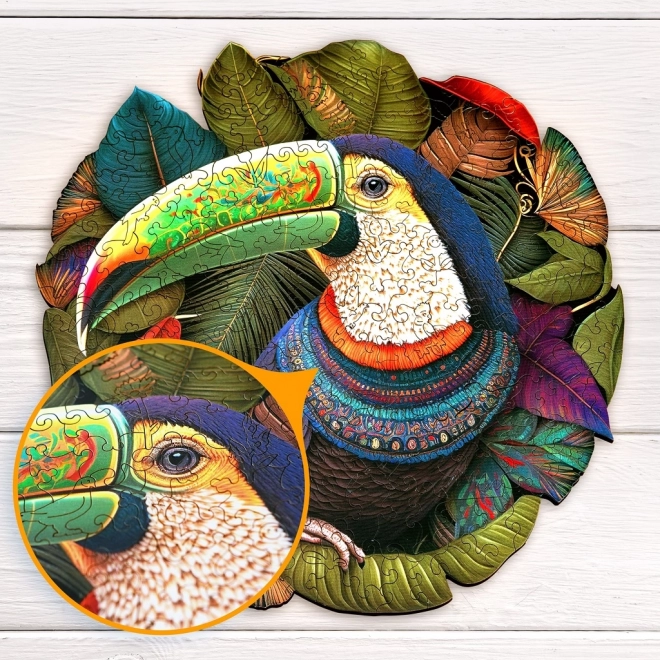 Puzzle en bois toucan 500 pièces