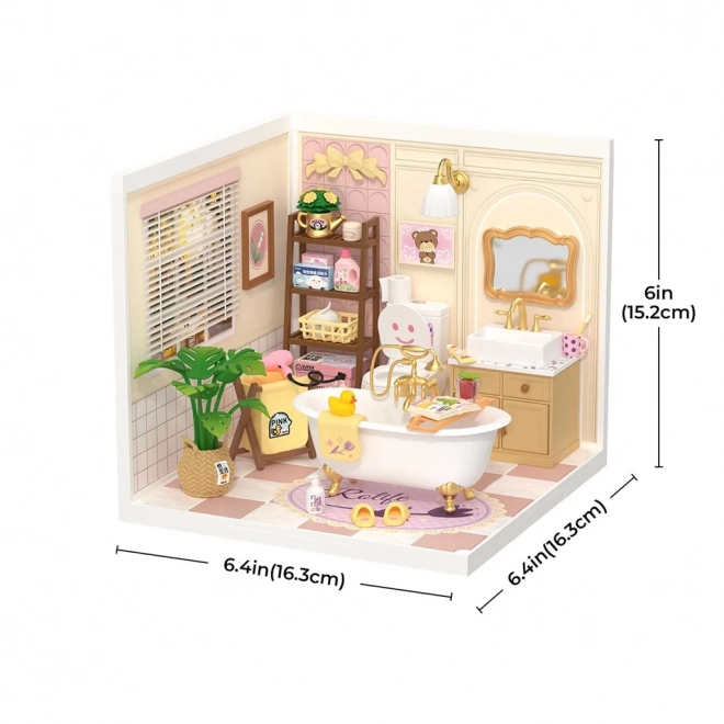 Maison miniature - salle de bain pour filles