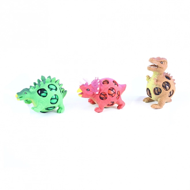 Balle anti-stress de dinosaure avec trous