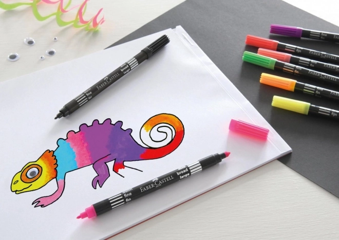 Faber-Castell Neon marqueurs double face - 10 couleurs