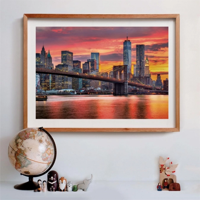 Puzzle 1500 pièces Compact East River au crépuscule