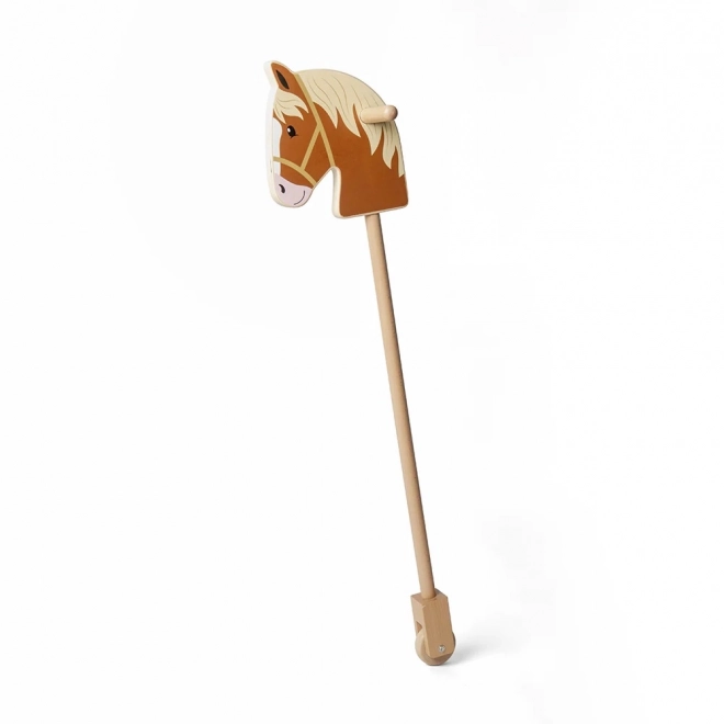 Bigjigs Toys Cheval en bois sur bâton