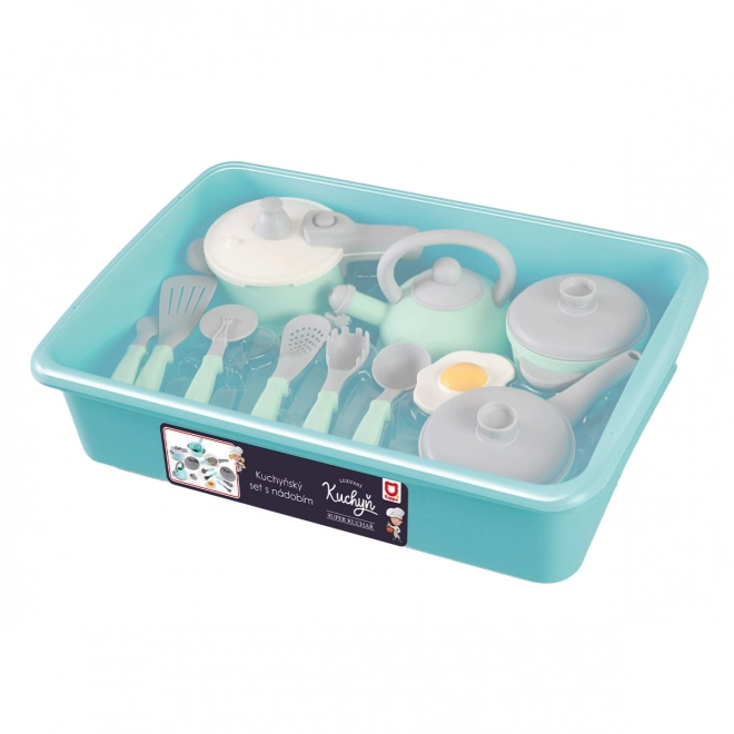 Ensemble de cuisine avec ustensiles