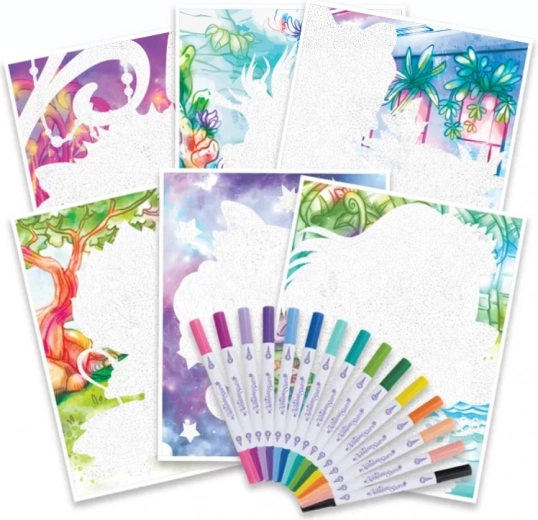 15 feutres double pointe avec une riche palette de couleurs
