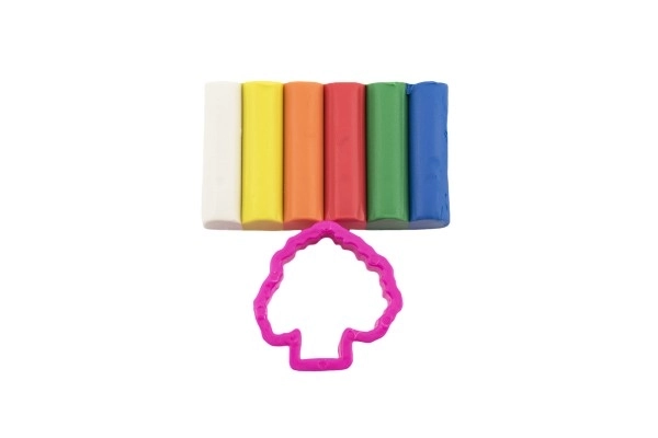 Modéline/Plastiline NARA 50g 6 pcs avec emporte-pièce 4 types sur carte 9,5x14cm