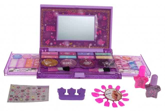 Ensemble de maquillage avec miroir