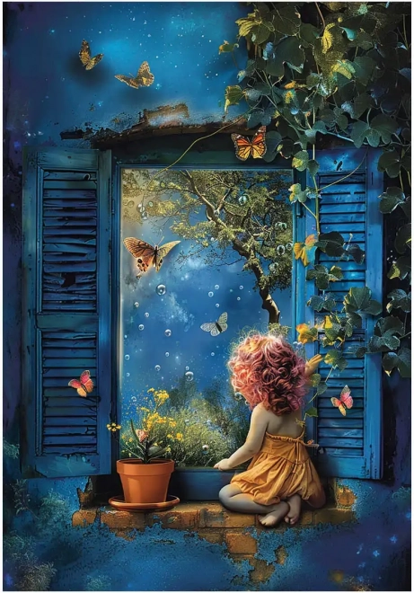 Puzzle Nuit Bleue 500 pièces