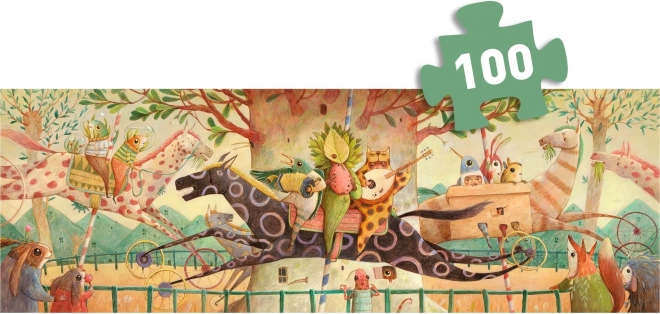 Puzzle panoramique DJECO Balade Merveilleuse 100 pièces