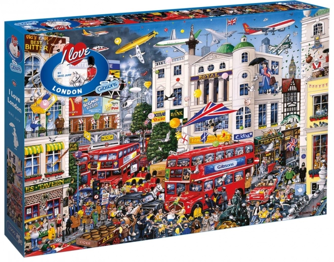 GIBSONS Puzzle J'aime Londres 1000 pices