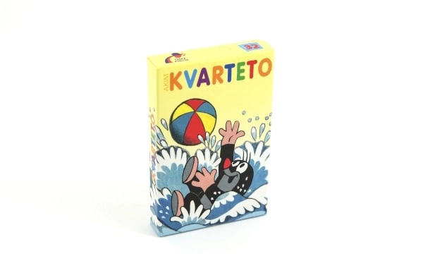 Jeu de société Kvarteto Krtek - cartes dans une boîte en papier 6x9cm