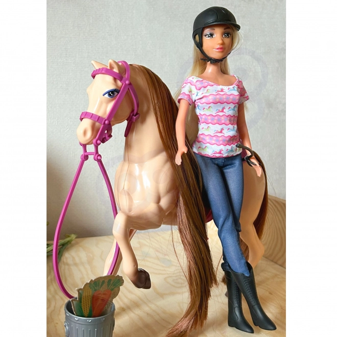 Woopie Royal set poupée ravissante avec cheval et accessoires