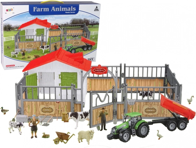 Ferme DIY avec animaux et clôture haute