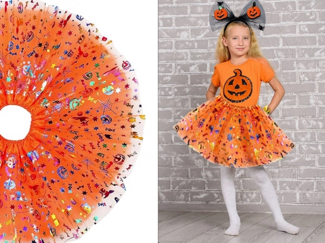 Costume d'Halloween avec serre-tête et jupe tutu