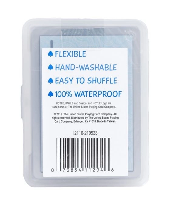 Cartes à jouer résistantes à l'eau Hoyle Clear