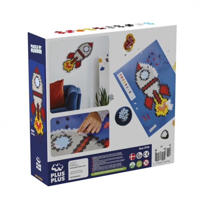 Plus-Plus Assembler par numéros Fusée 500 pcs