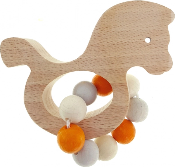 Hess hochet cheval nature orange en bois