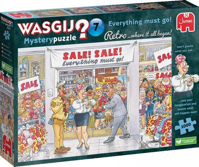 Puzzle JUMBO WASGIJ Mystery 7 : Tout doit partir ! 1000 pièces