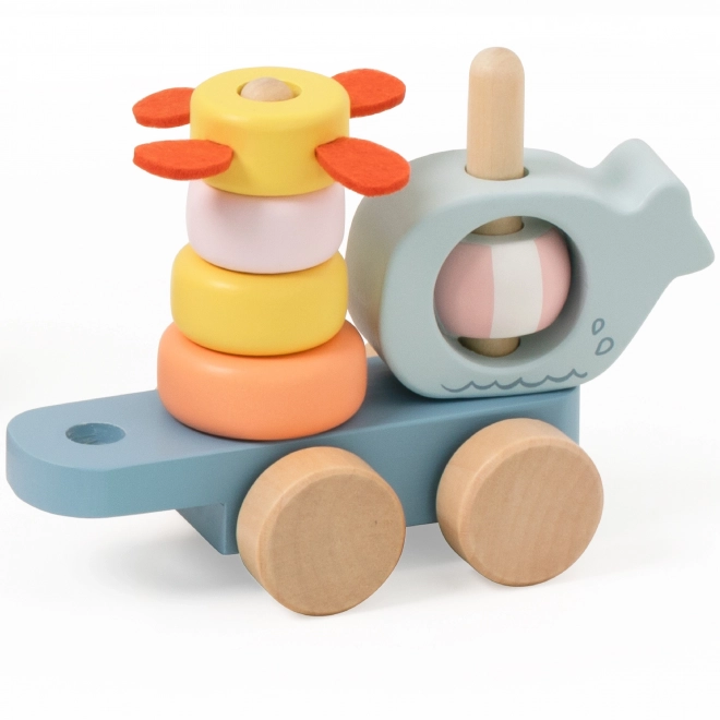 Train à tirer en bois Ocean CLASSIC WORLD – puzzle Montessori