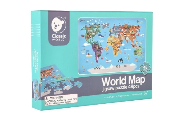 Puzzle Carte du Monde - 48 pièces