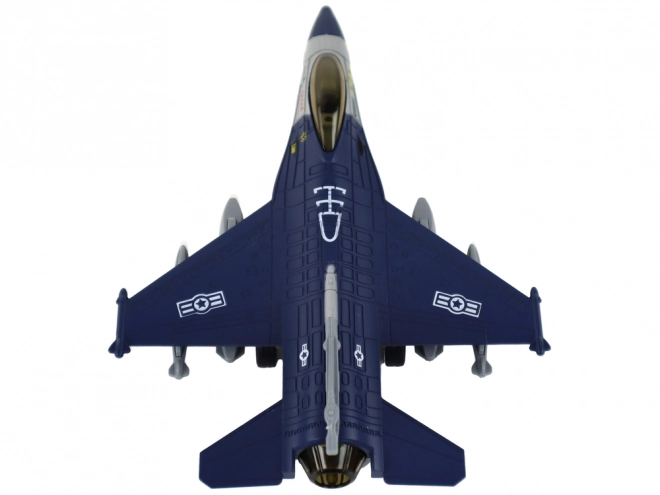 Modèle d'avion à propulsion par friction Bleu marine ou Gris