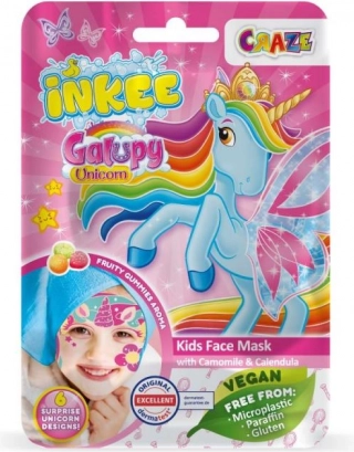 Masque visage en tissu Inkee Licorne Galupy