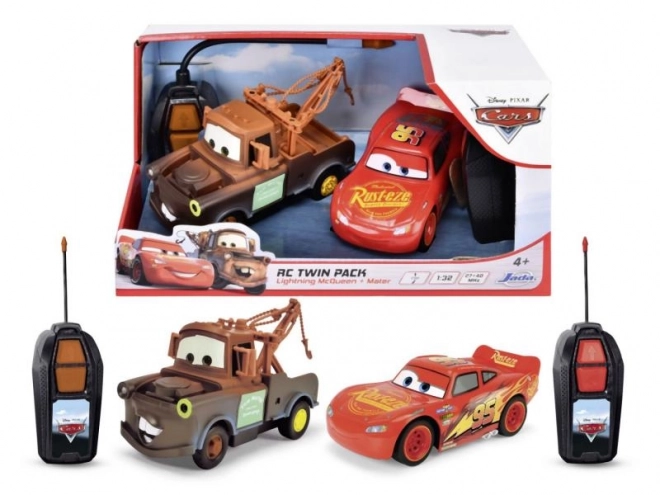 Voitures RC Blesk McQueen et Burák Pack Jumelé 14 cm, 1:32, 1can