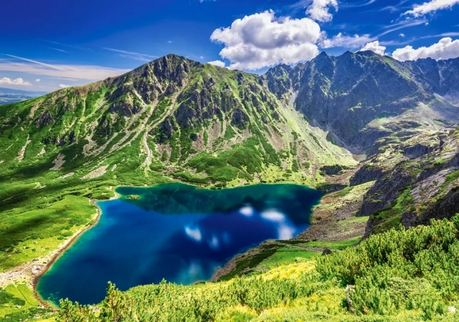 Puzzle 500 pièces Czarny Staw Gąsienicowy, Tatras, Pologne