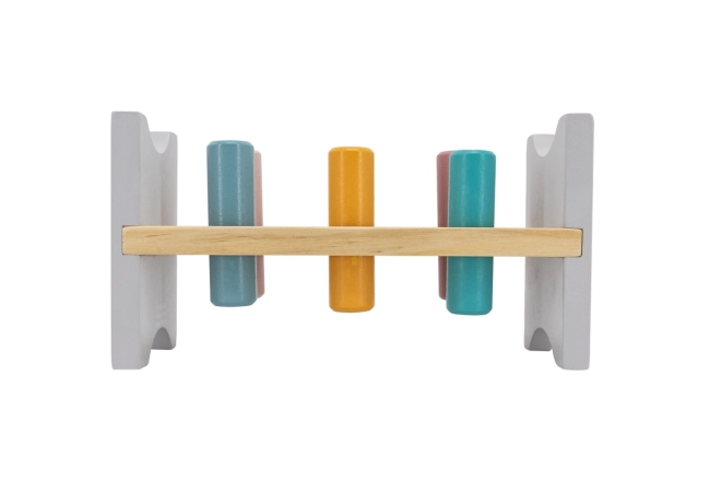 VIGA PolarB Banc en bois avec marteau – Jouet Montessori