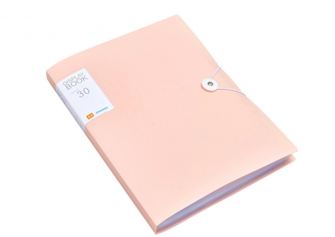 Pochette en plastique avec élastique Rose A4