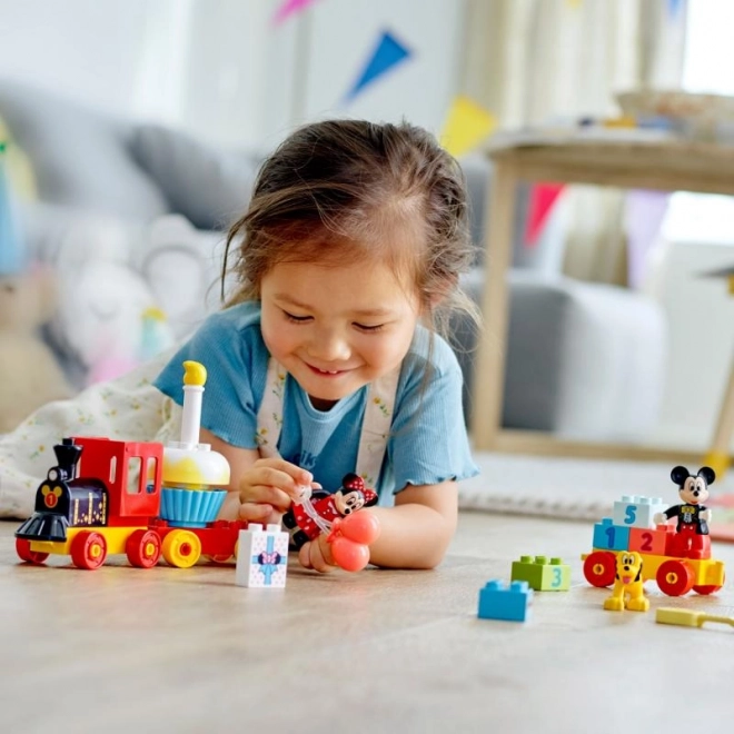 LEGO 10941 DUPLO Train d’anniversaire de Mickey et Minnie