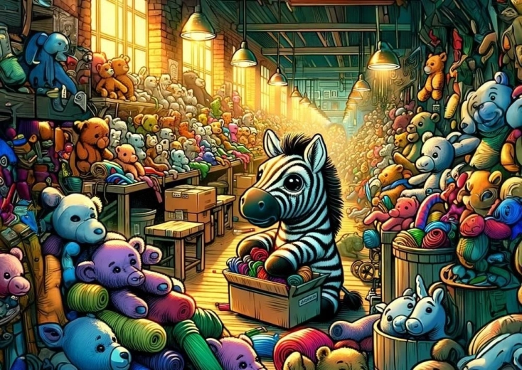 Puzzle Usine de jouets 100 pièces