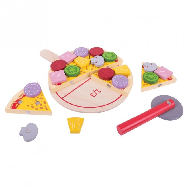 Bigjigs Toys Pizza en bois à découper