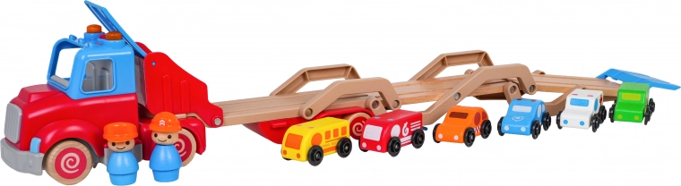 6 petites voitures et 2 figurines